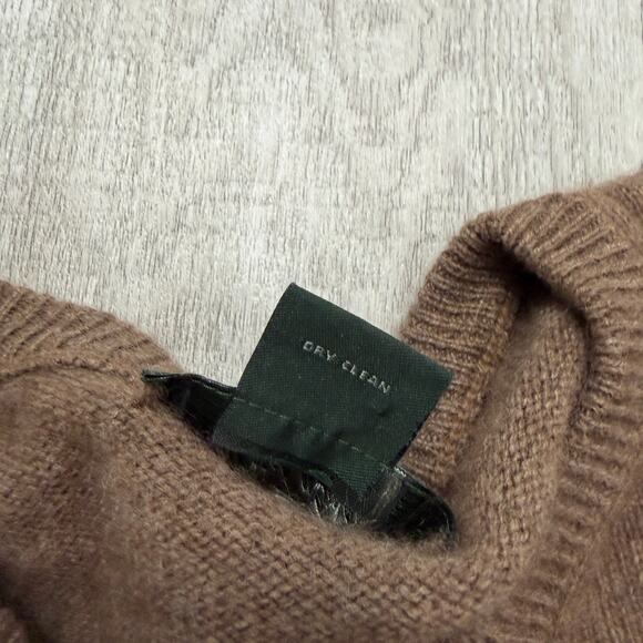 Marshall Fields 100% Cashmere V-Neck Sweater Men’s Medium Brown Preppy Office - Picture 5 of 8
